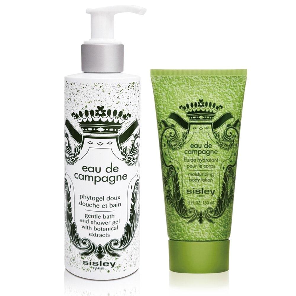 Sisley Eau de Campagne Moisturizing Body Care Bath & Shower Gel 250ml + Body Lotion 150ml