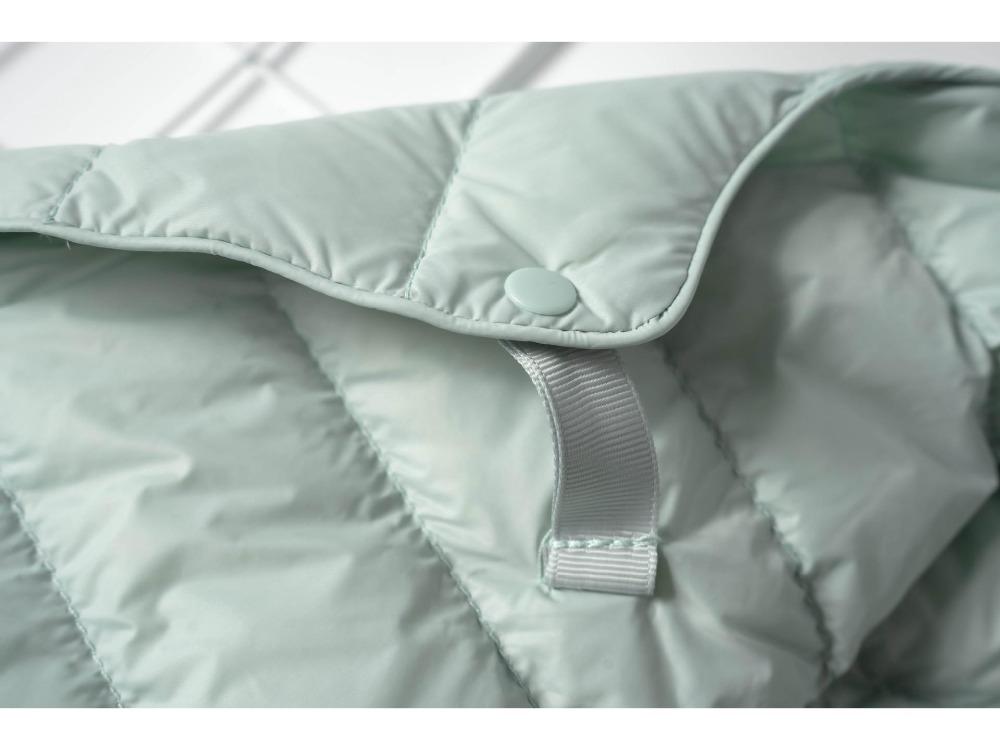 Women's Warm Down Liner Jacket Solid Color Long Sleeve Round Neck Short Style for Autumn Winter