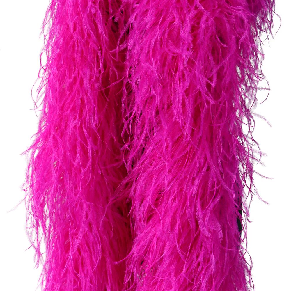 DIY 10-lagige weiße extra volle Straußenfederboa für Accessoires und Modedesign Cosplay Halloween-Kostüm Burlesque Tanz & Bühne