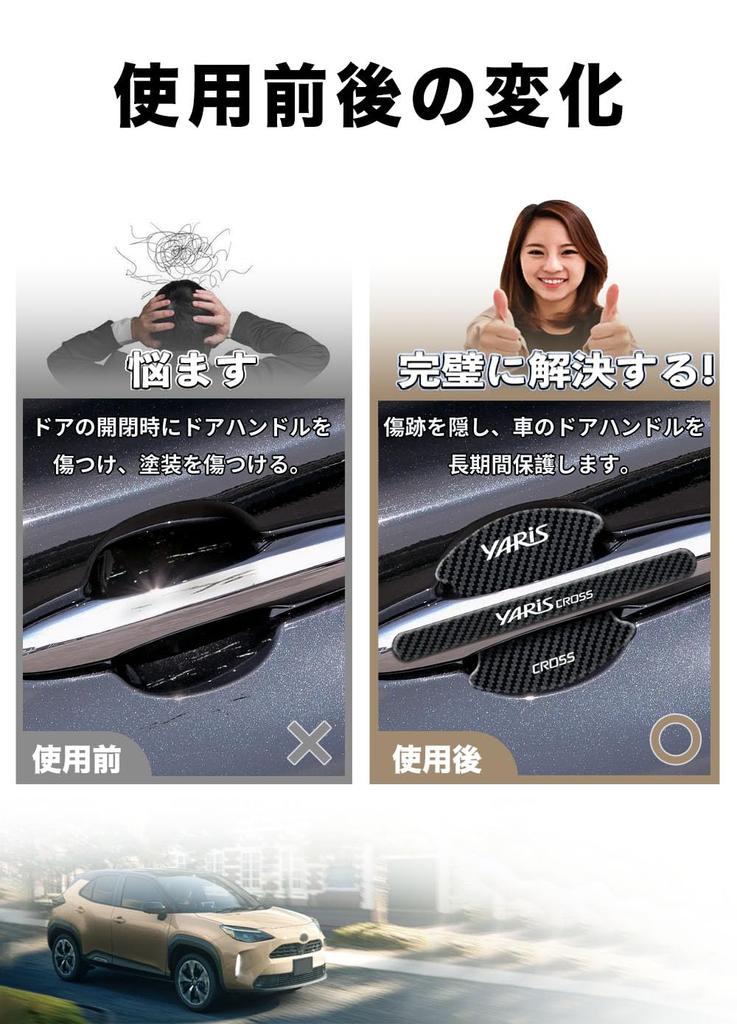 HUDIY Door Handle Protector for New Yaris Cross 10 Series