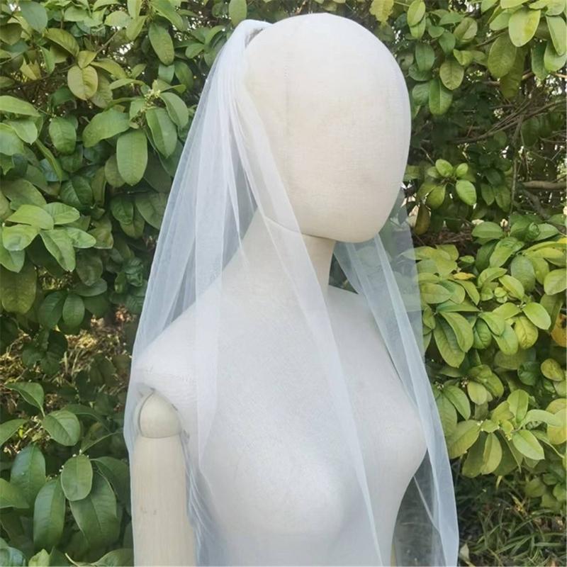 Gothicism Styles Veil Black Meshes Unique Veil Halloween Vintage Bridal Veil for Wedding Ceremonies