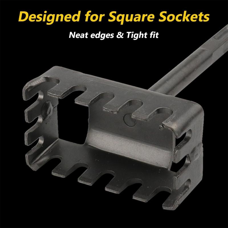 Professional Electrical Box Puncher with Square Shank Square Hole Punching Slotting Tool For Quick Socket Installation