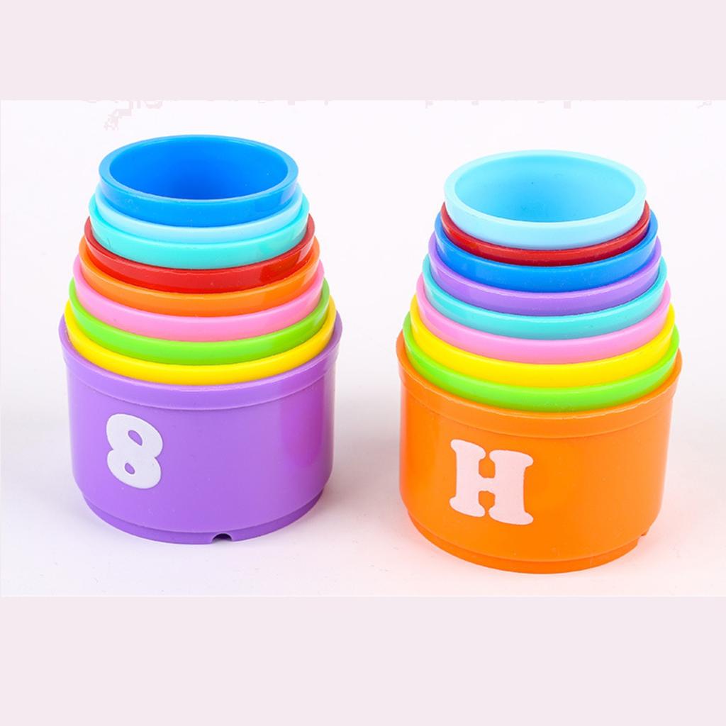 Stacking Cups Baby Toys 12 18 Months Stacking Learning Toddler Toys Age 1 2 Numbers Shapes Patterns Montessori Toys
