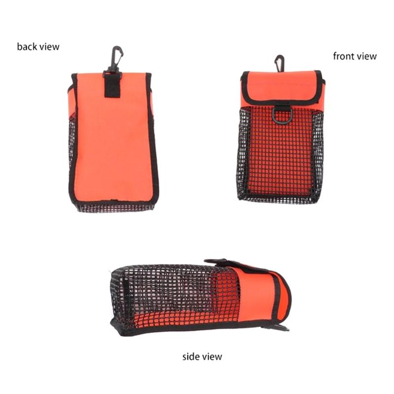 Buoys Mesh Storage Pocket Divings Gear Bag Finger Reel Safe Surface Marker