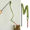 Yousheng Cat Stick Toy Soft Scratch-Resistant Interactive Cat Teaser Toy Cartoon Snake Shape Cat Wand Toy Pet Supplies