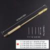 Ventilating Needle For Lace Wig Making Detachable Brass Handle Wig Making Repair Needles For Wig Making Hair Extention Tools