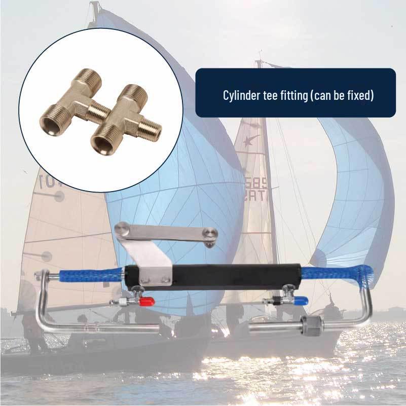Stainless Steel Yacht Oil Cylinder Tee Connector for Steering System