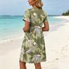 Dresses For Women Short Sleeve O Neck Casual Dresses Waist Maternity Dress With Pockets