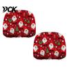 Holiday Themed Car Accessories 2Pcs Santa Headrest Covers, Christmas Printed Pillow Cases, Universal Fit Auto Interior Decoration for Most Vehicles,