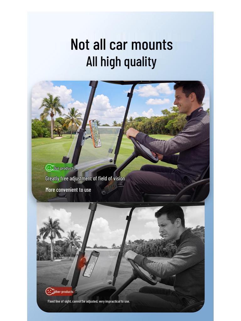 Suporte Magnético Universal de Telefone MagSafe Dupla Face para Carrinhos de Golfe e Academias