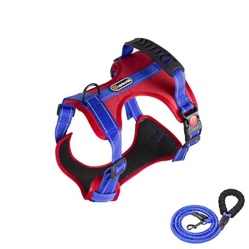 Pet Dog Harness for Medium Large Dogs Adjustable Reflective Vest Harnesses for Small Dogs Front Clip Harness Easy Control Handle