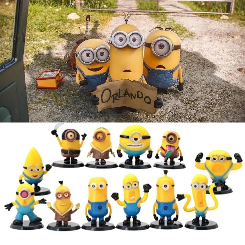Adorable Minion Figures Set 12 Pieces Perfect For Collectors And Kids Gifts