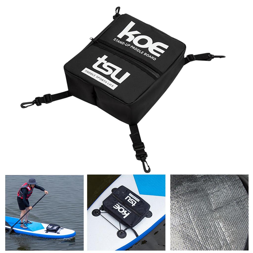 Paddle Board Deck Cooler Bag Paddleboard PU Keeps Beverage Cold Food Storage with Carry