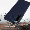For Sony Xperia 5 IV 5G Liquid Silicone Case with Strap Magnetic Case Phone Cover