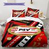 PSV Eindhoven  Pattern Bedding Quilt Set Quilt Cover Pillowcase Home Decoration Birthday Gift (1 * duvet cover + 2 * pillowcase, without core)