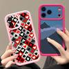 Vintage Totem Flower Printed Soft TPU Phone Case For iPhone 17 Pro Max 17e 16 15 14 13 Pro Max 16e 11 Shockproof Silicone Cover