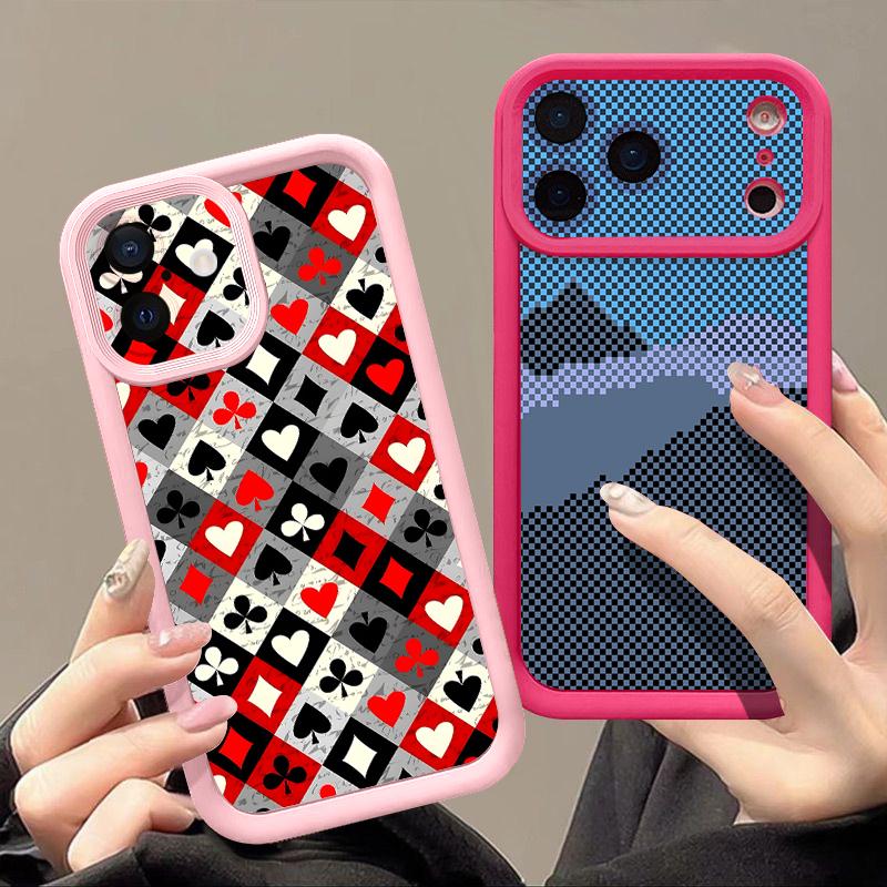 Vintage Totem Flower Printed Soft TPU Phone Case For iPhone 17 Pro Max 17e 16 15 14 13 Pro Max 16e 11 Shockproof Silicone Cover