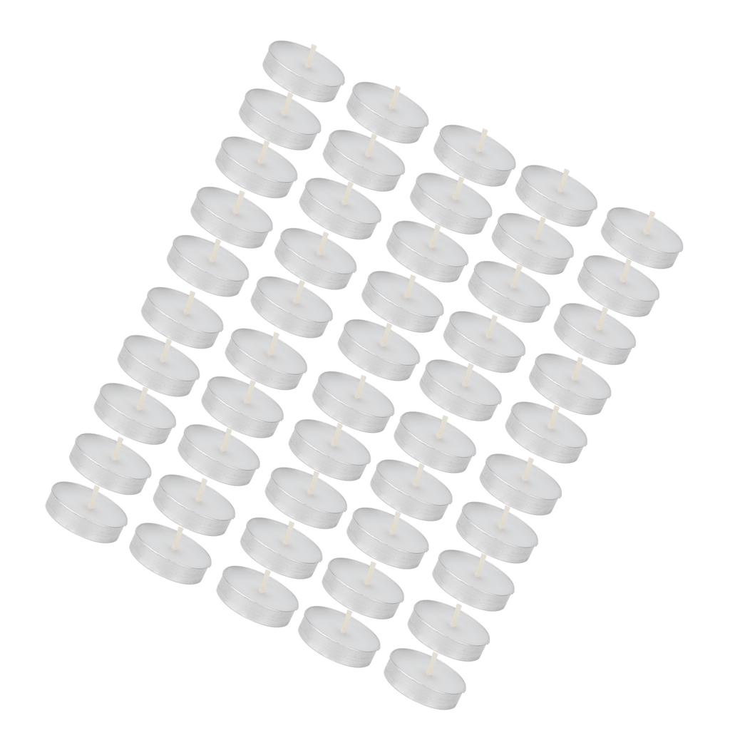 50pcs Tea Light Candles 2 Hours Extended Burn Time Smokeless Candle Decorative Candle for Party