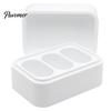 Portable Travel Container for Sticks Solid Antiperspirant Cream Storage Case, 3 Slots Waterproof PLA Organized Scented Paste Display Box Organizer,
