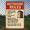 Vintage Metal Poster Wall Art, Funny Tin Sign for Bathroom Decor