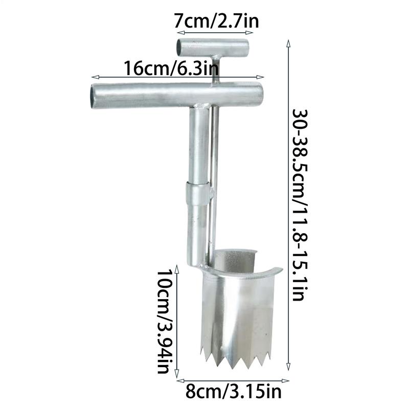 Bulb Planter Tool Stainless Steel Planting Aid For Bulb Heavy Duty Garden Transplanter Tool For Ground Cover Vegetables Spring