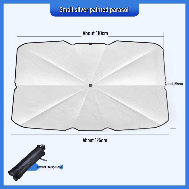Retractable Car Windshield Sunshade: Folding Sun Protection & Heat Insulation.