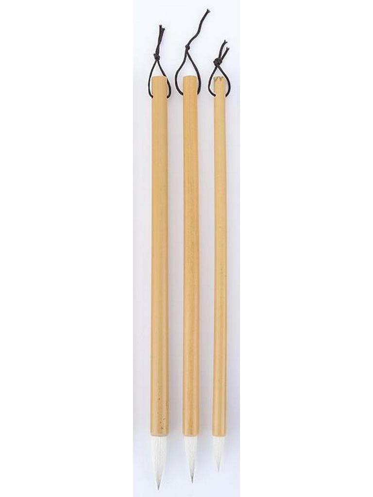 Brush Hair Combination - Wolf Hair Calligraphy Brushes for Running Script & Chinese Painting (Small, Medium, Large Sizes)
