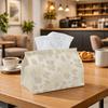 1pc Botanical Tissue Box Holder & Napkin Dispenser - Subtle Floral Beige Minimalist Suitable For, Napkin Storage with Cover, Dining Room, Living Room 