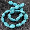 Natural Stone Beads Jewelry Making Egg-shaped Blue Turquoise Loose Beads for DIY Necklace Bracelet Handiwork Sewing Craft Accessory
