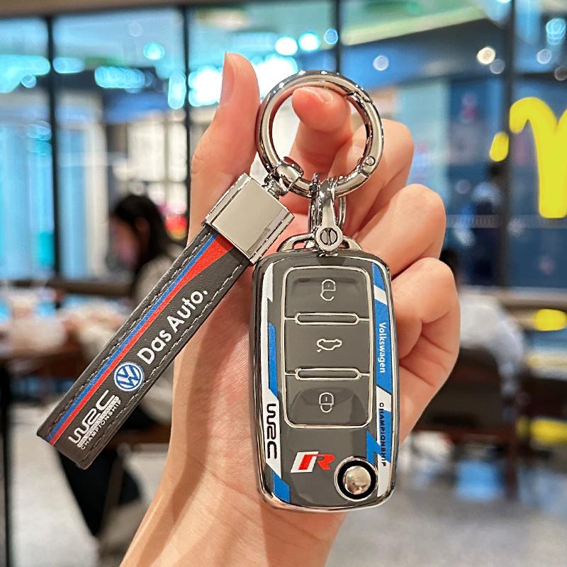 New TPU Car Smart Key Case Cover Shell For VW Volkswagen Polo Tiguan Passat B5 B6 B7 Golf 4 5 6 MK6 Jetta Lavida Accessories Ht4