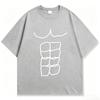 Funny Fitness Abs Printed T Shirts Graphic T Shirts High Quality Unisexs And Unisexs Short Sleeved T Shirts Unisexs Sportswear Tops
