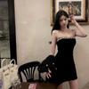 Big Sister Top-Tier Sequined Strapless Little Black Dress