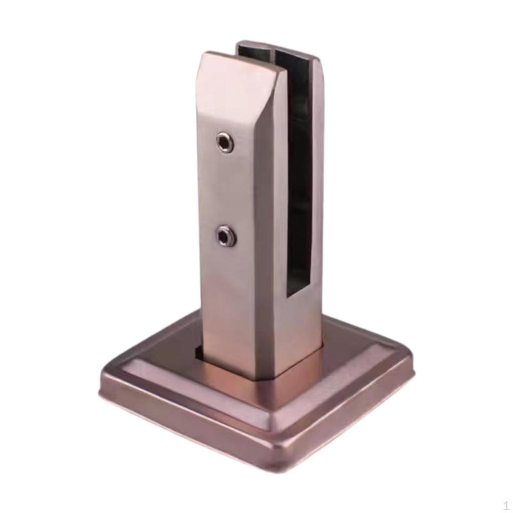 Floor Clamp 10-13 Mm Thick with Screw Square Pool Fence Spigot Glass Spigots for Staircase Balcony
