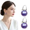 Silver Light Green Jade Drop Earrings Elegant High Gloss Polished Finish for Women Anniversary Gift Daily Use
