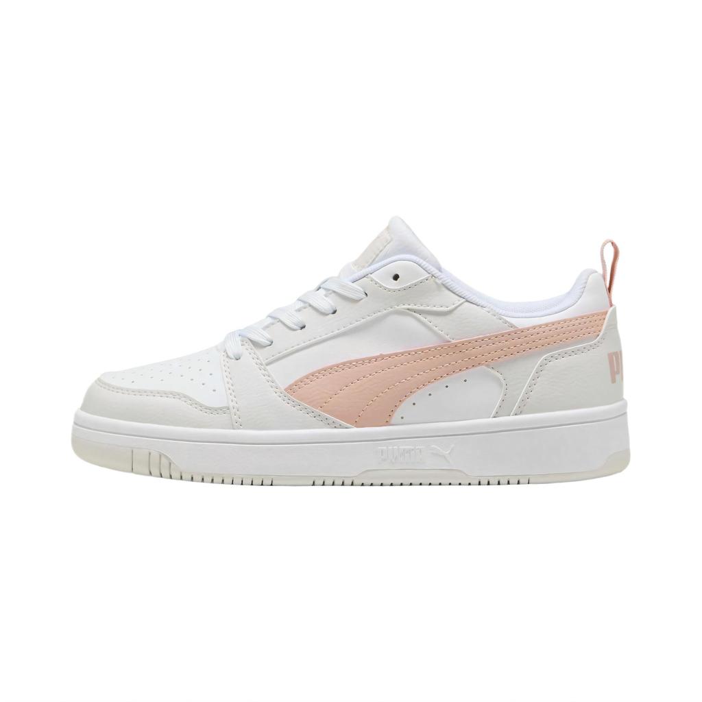 New PUMA Rebound V6 Wear resistant And Lightweight Low Top Skateboard Shoes Unisex White 392328-50