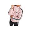 adidas Originals Letter Print Hooded Zip Long Sleeve Jacket Women Jacket Pink FJ6524