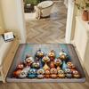 Cute Chicken Family Carpet Cartoon Floor Mat Doormat Rug for Bedroom Living Room Carpet Welcome Mat Outdoor Carpet Home