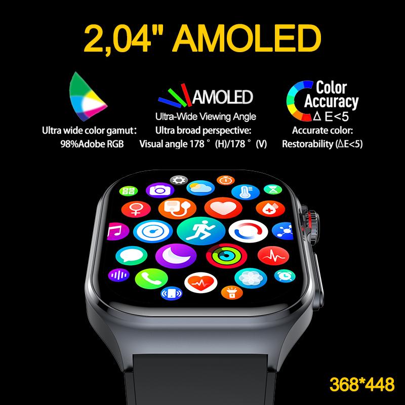SACOSDING Nové chytré hodinky Amoled Muži EKG+PPG+HRV Hodiny Monitorování krevního tlaku Bluetooth Volání Ženy Sport Fitness Tracker Chytré hodinky pro ženy