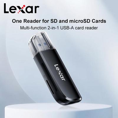 Lexar Card Reader USB 3.2 Gen1 Multi-Card Dual-Slot 2 In 1 USB-A Card Reader High Speed Original 2 In 1 Dual Card Slot For SD TF Micro Sd Memory Card