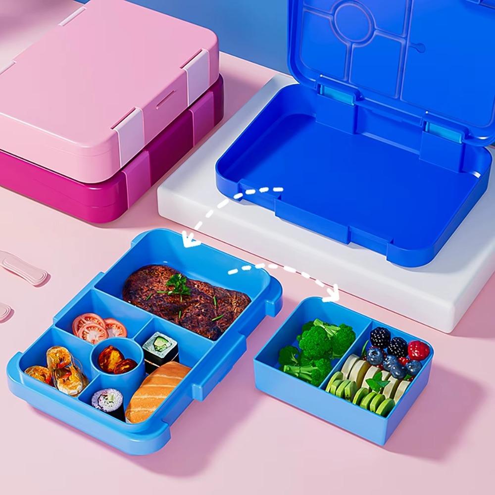 Einlagige 810ml Brotdose Unterteilt Auslaufsicher Mikrowellenherd Bento Box Zwischenlage Leicht zu Reinigen Auslaufsichere Aufbewahrungsbox