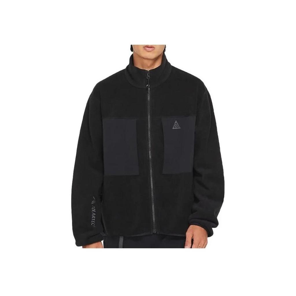 Nike ACG Polartec Wolf Tree Fleece Full-Zip Jacket Men Outerwear Black CV0652-010