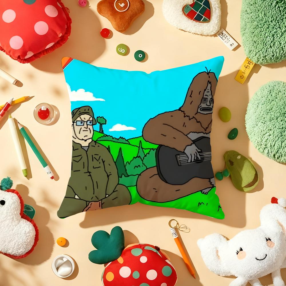 The Big Lez Show Cushion Cover Plush Fabric Soft Double-Sided Printed Sofa Warm Winter Home Child Gift Pillow Case