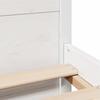 Solid Wood Bed without Mattress White 150x200 cm Pine Wood