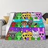Sprunki Incredibox Deky Beats Hra Flanel Vintage Prodyšná Přehozová deka na Přikrývku Jaro Podzim