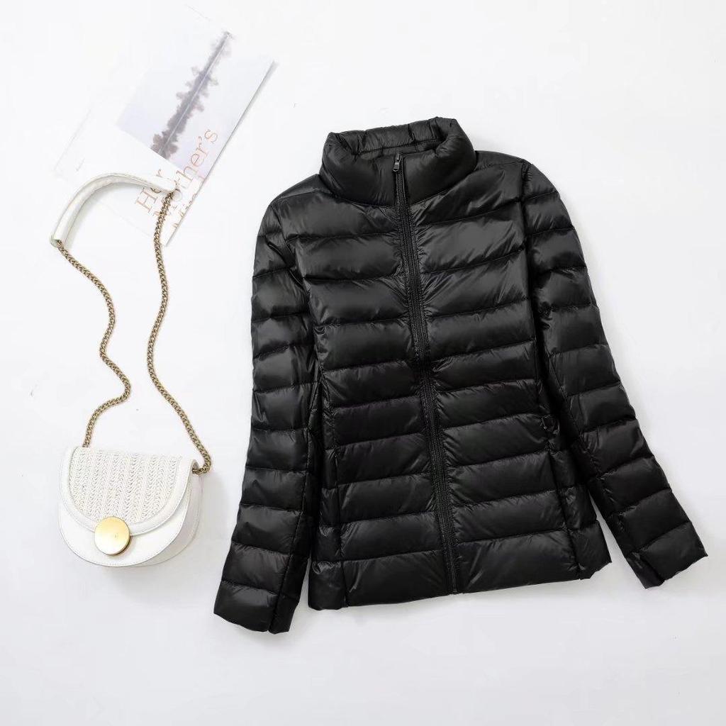 Women Short Slim Fit Puffer Jackets Spring Female Ultra Lightweight Packable Warm Coat Portable Outwear Coats