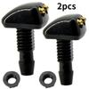 2PCS Universal Front Windshield Washer Wiper Nozzle Jet Sprayer Water Spout Outlet Adjustment Car Spray Nozzle