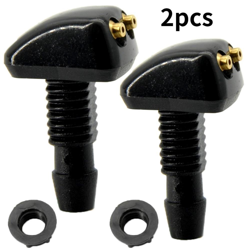 2PCS Universal Front Windshield Washer Wiper Nozzle Jet Sprayer Water Spout Outlet Adjustment Car Spray Nozzle