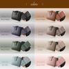 [BLUE SINCERE] mini wallet ladies genuine leather large capacity Bills don't break box type bi-fold wallet Thin small wallet skimming block / HW5