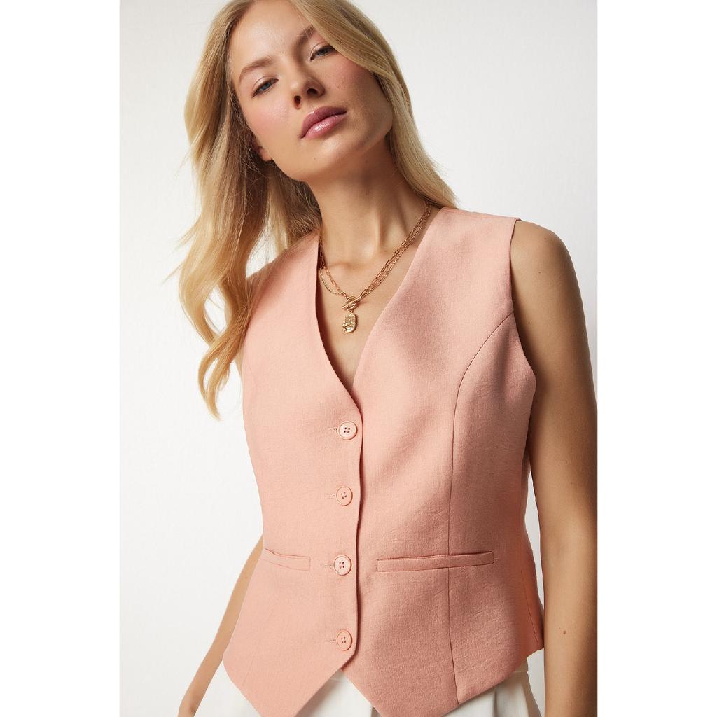 Women's Black V-neck Stylish Ayrobin Vest To00067