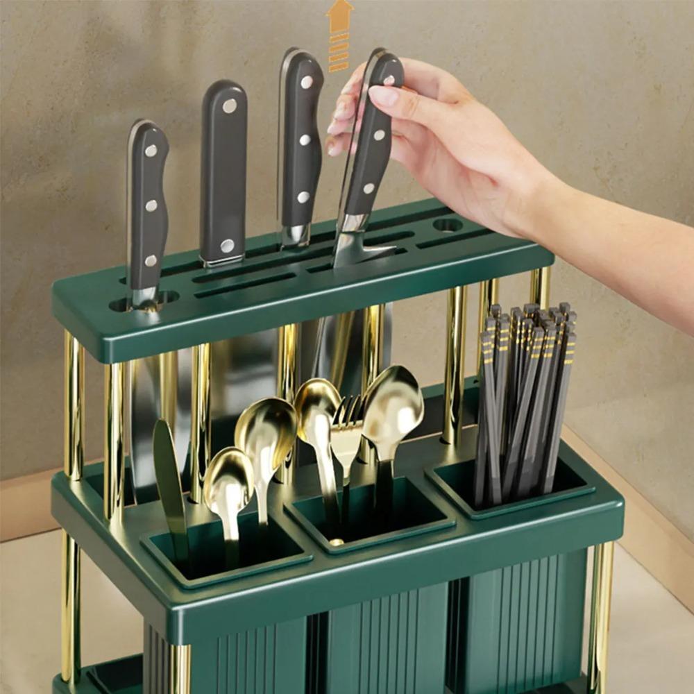 Space Saving Kitchen Cutlery Holder Chopstick Storage Rack  Countertop